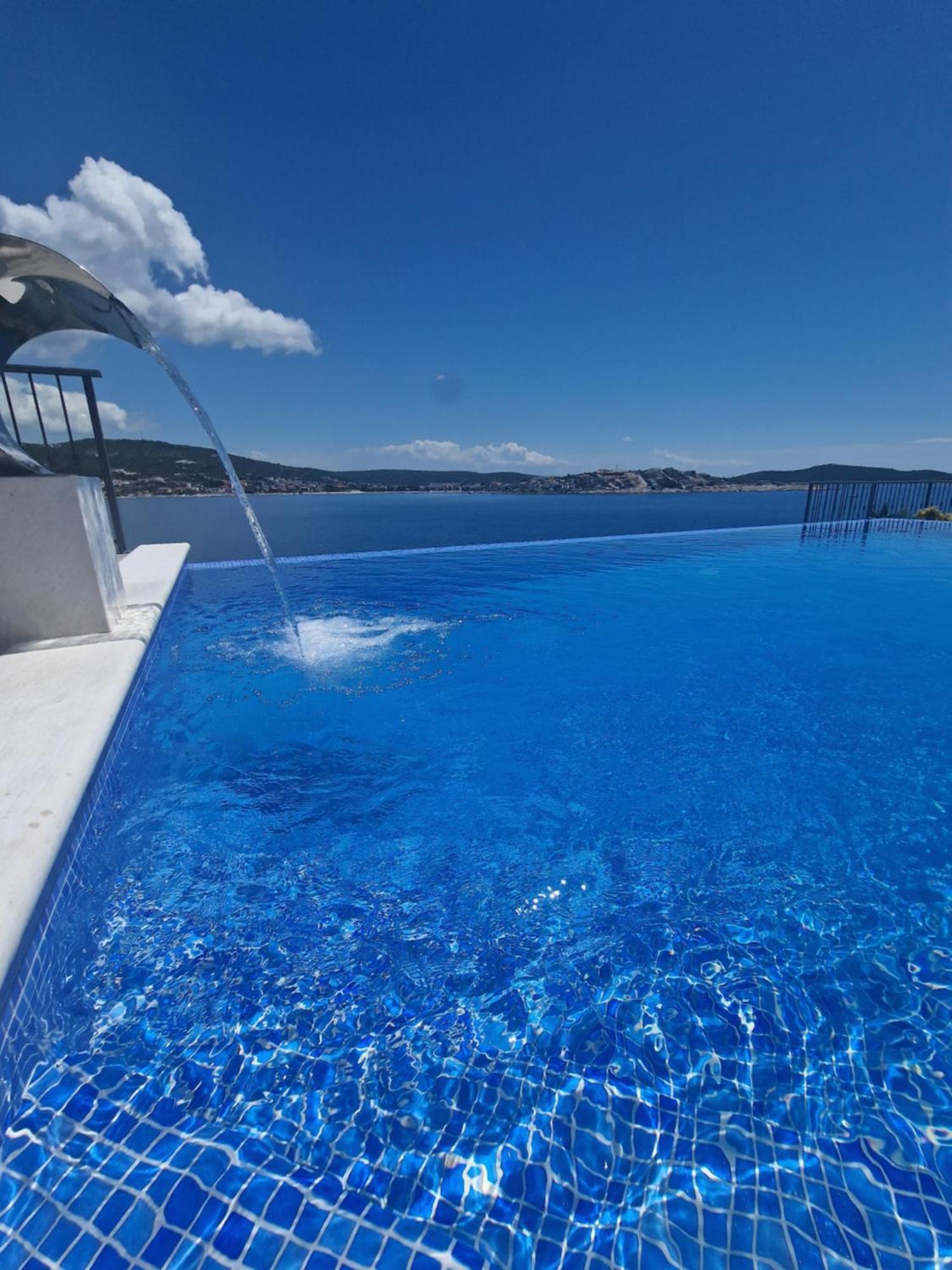 Private Seaside Villa Porat In Ostricka Luka, Kanica, Rogoznica With Pool Zaglavice Dış mekan fotoğraf