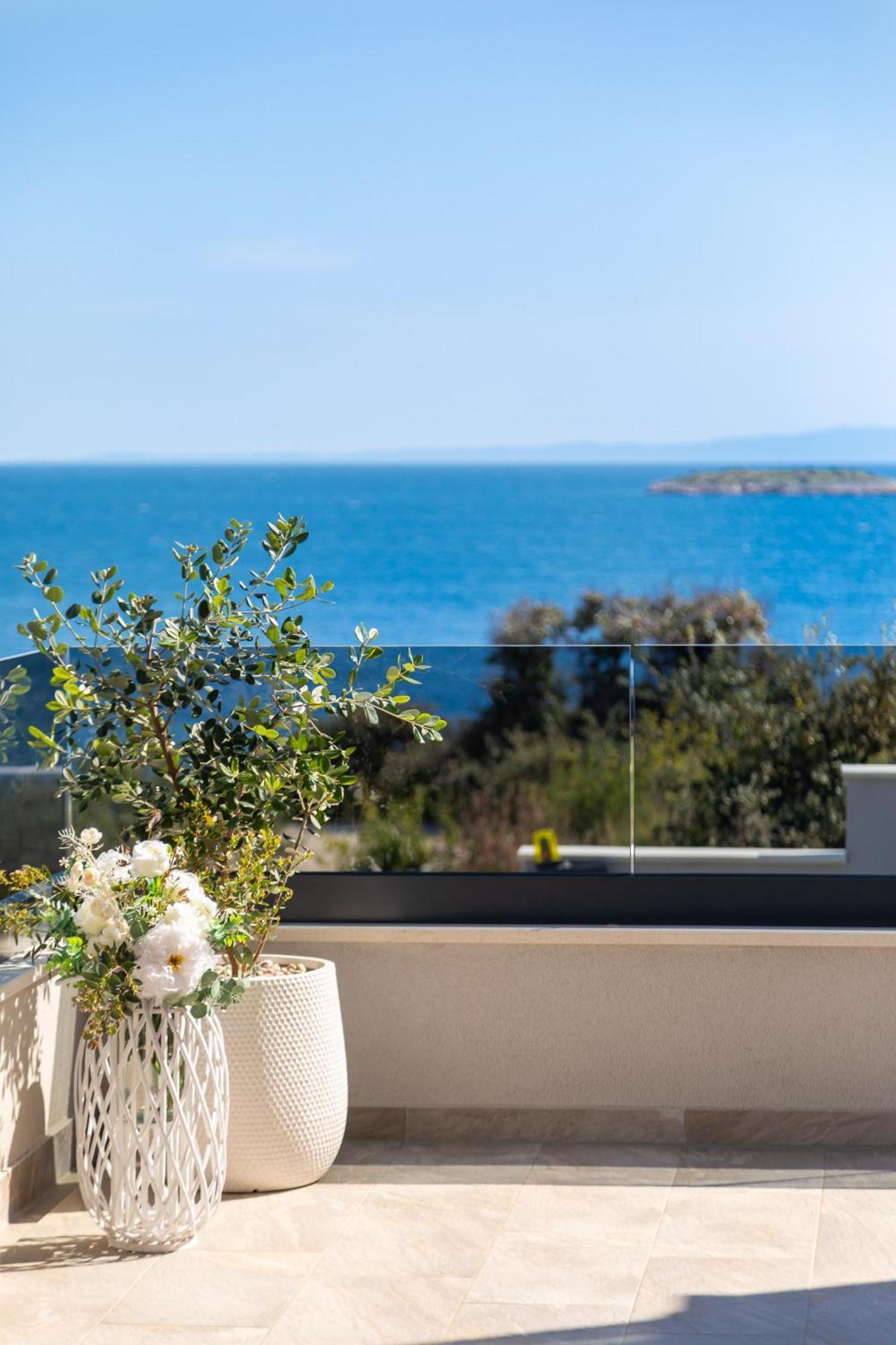Private Seaside Villa Porat In Ostricka Luka, Kanica, Rogoznica With Pool Zaglavice Dış mekan fotoğraf